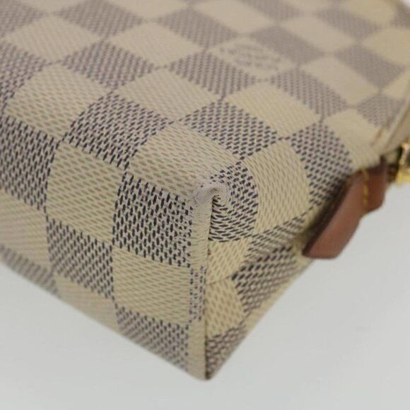 LOUIS VUITTON Damier Azur Pochette Cosmetic GM Pouch - Picture 8 of 15